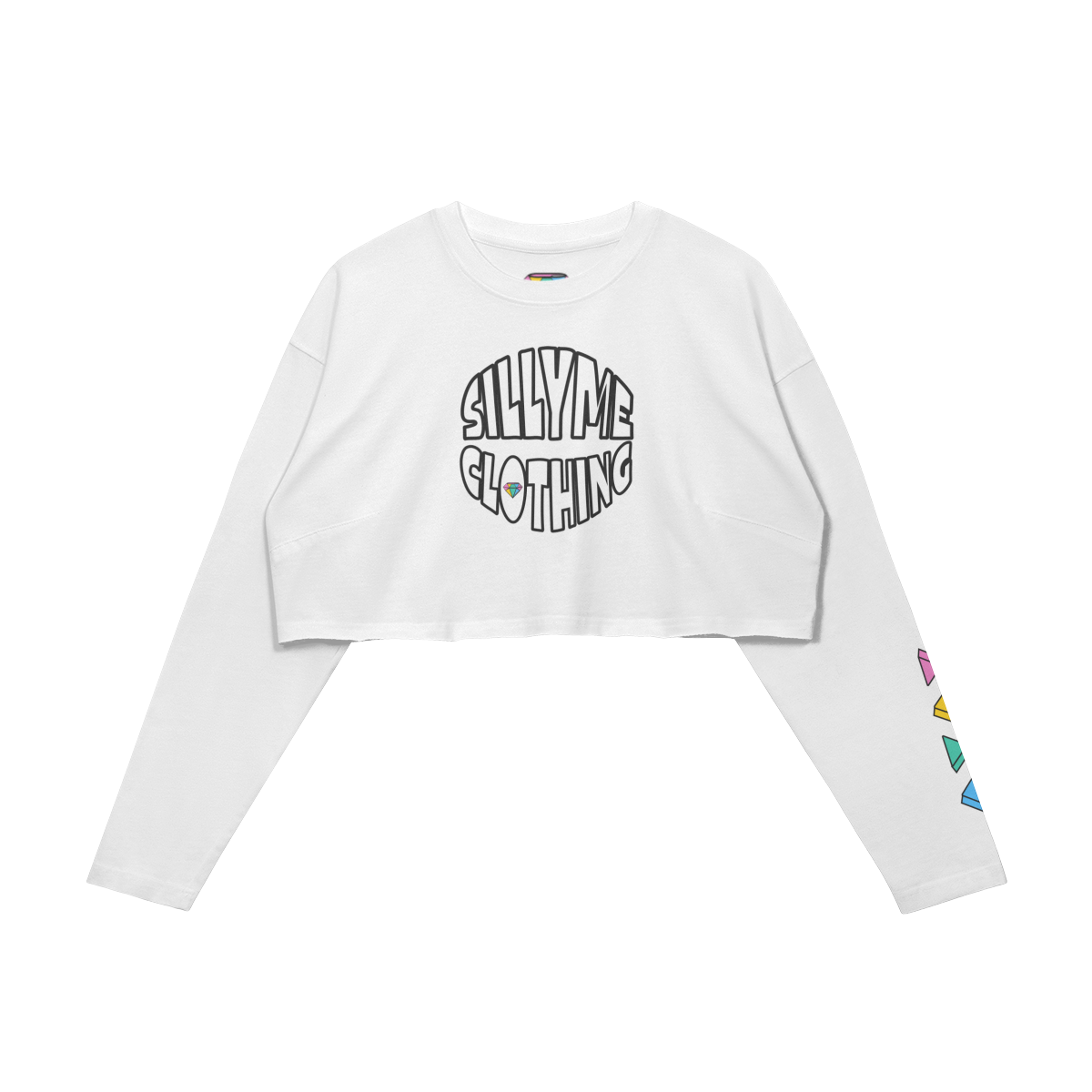 Raw Hem Long Sleeve Crop Top